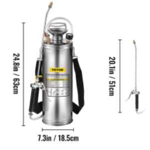 Pulverizator manual - 10l, oțel inoxidabil