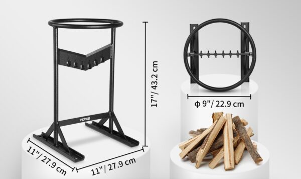 Dispozitiv de despicat lemne, suport de tăiere lemn - diametru max. 21 cm - imagine 3