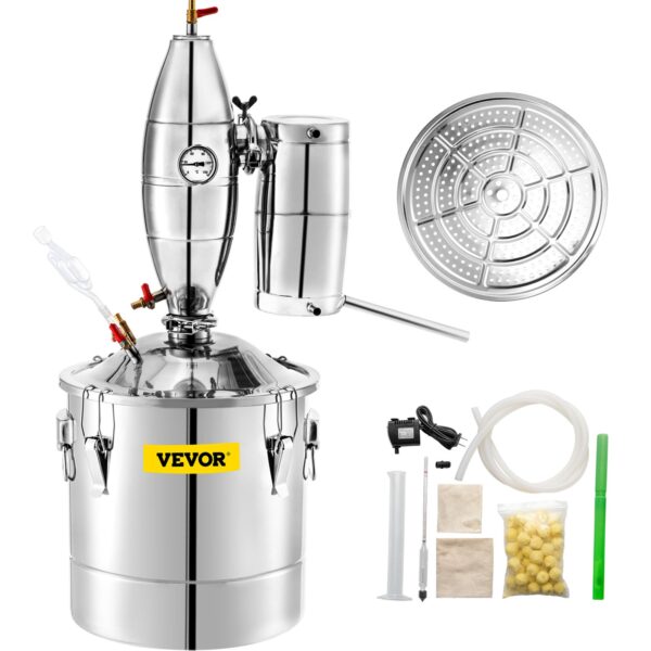 Distilator pentru pălincă, alcool - 50L, cu rezervor de condensare