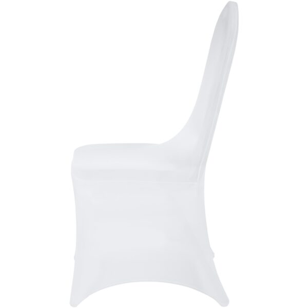 Husă elastică pentru scaun, albă, arcuită - set de 50 bucăți - imagine 8
