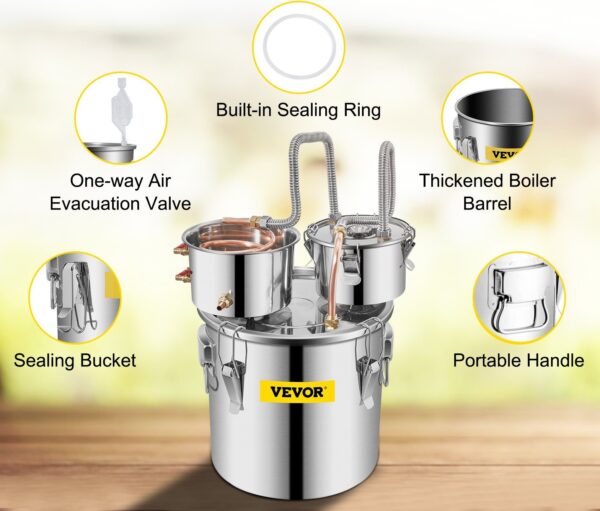 Distilator pentru țuică, alcool - 30l - imagine 4