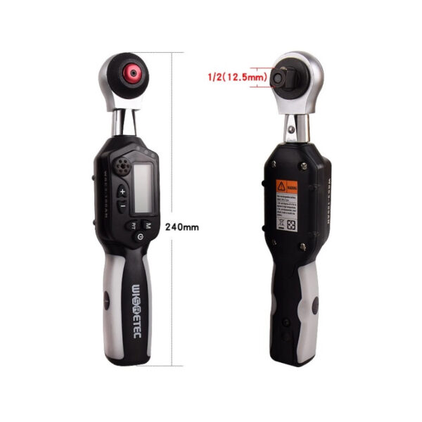 Cheie dinamometrică digitală de 1/2" 100 Nm cu cap interschimbabil - imagine 6