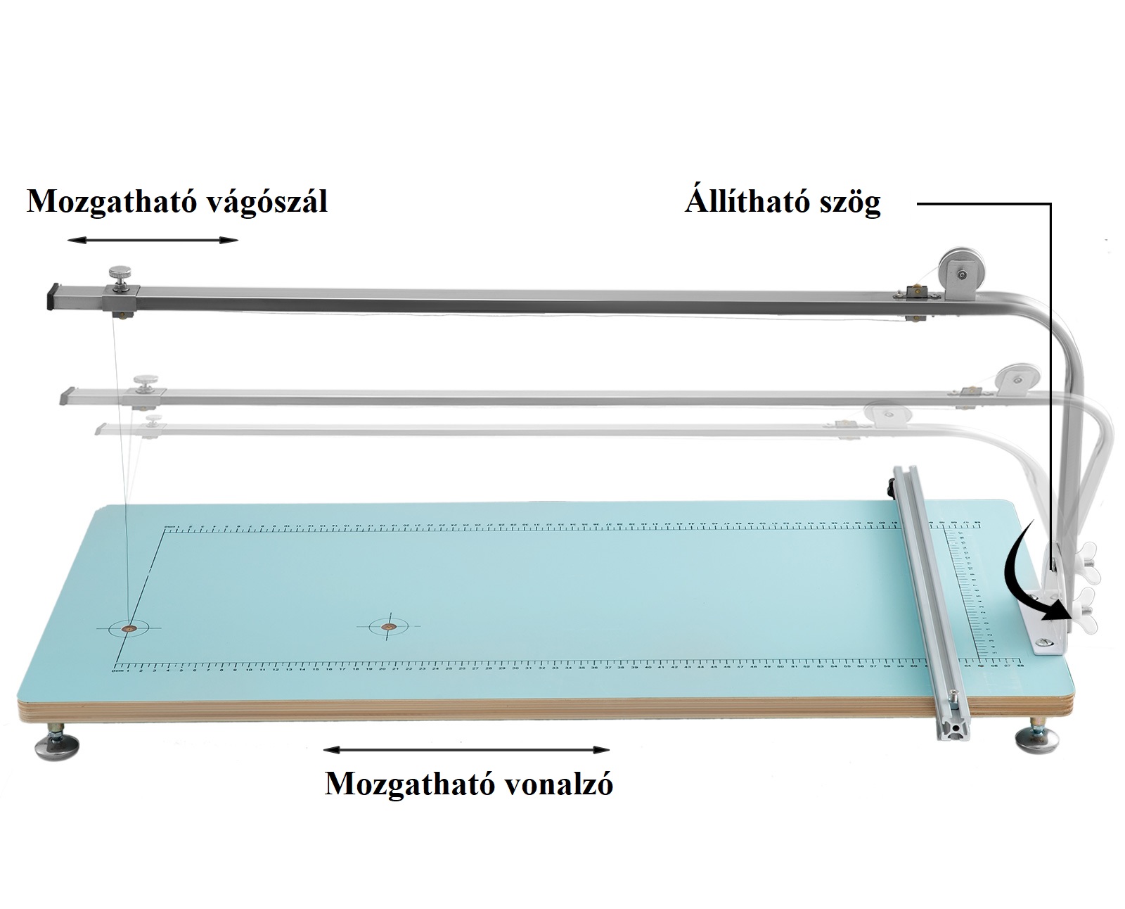 Mașină de tăiat spumă de masă - 65 cm - imagine 2